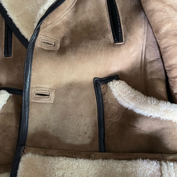 ❌SOLD❌Vintage Shearling Suede Coat - Picture 11 of 16